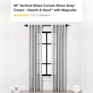 Hearth & Hand Shear Curtains